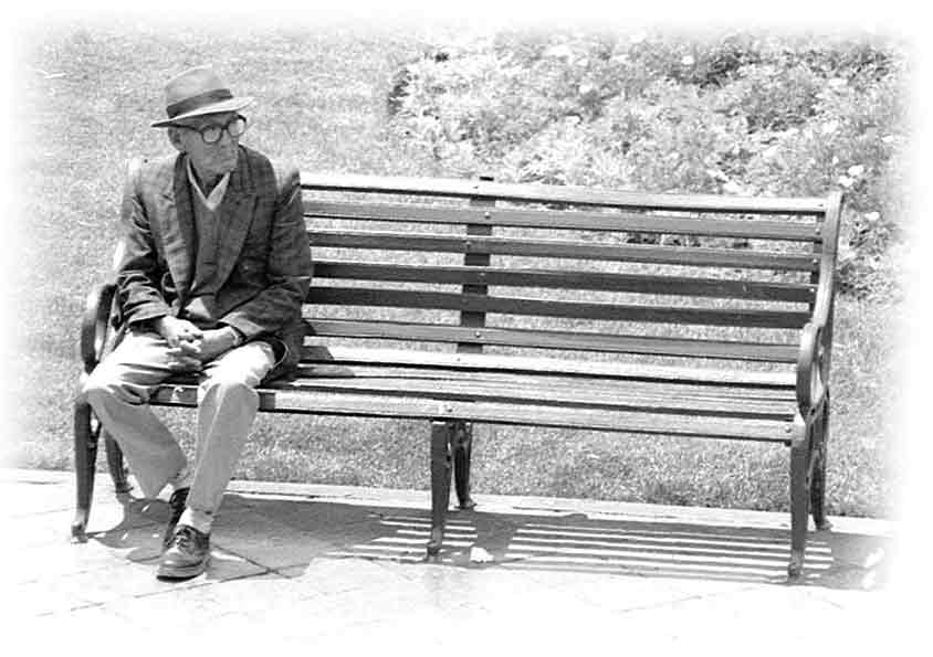 old alone man
